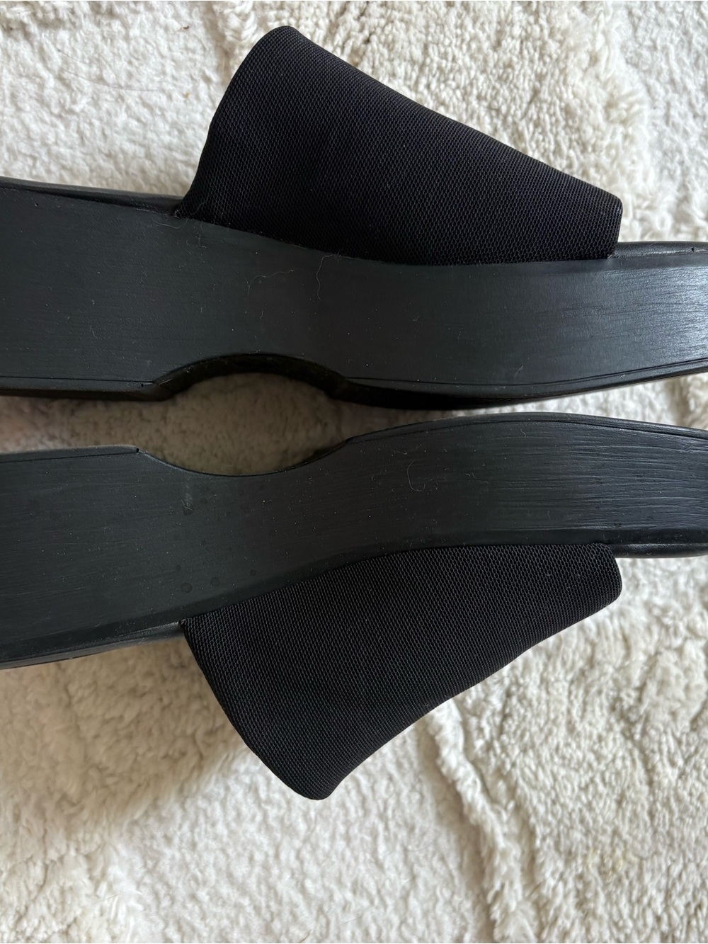 wild fable Black Wide-Strap Slide Sandals - Picture 3 of 4